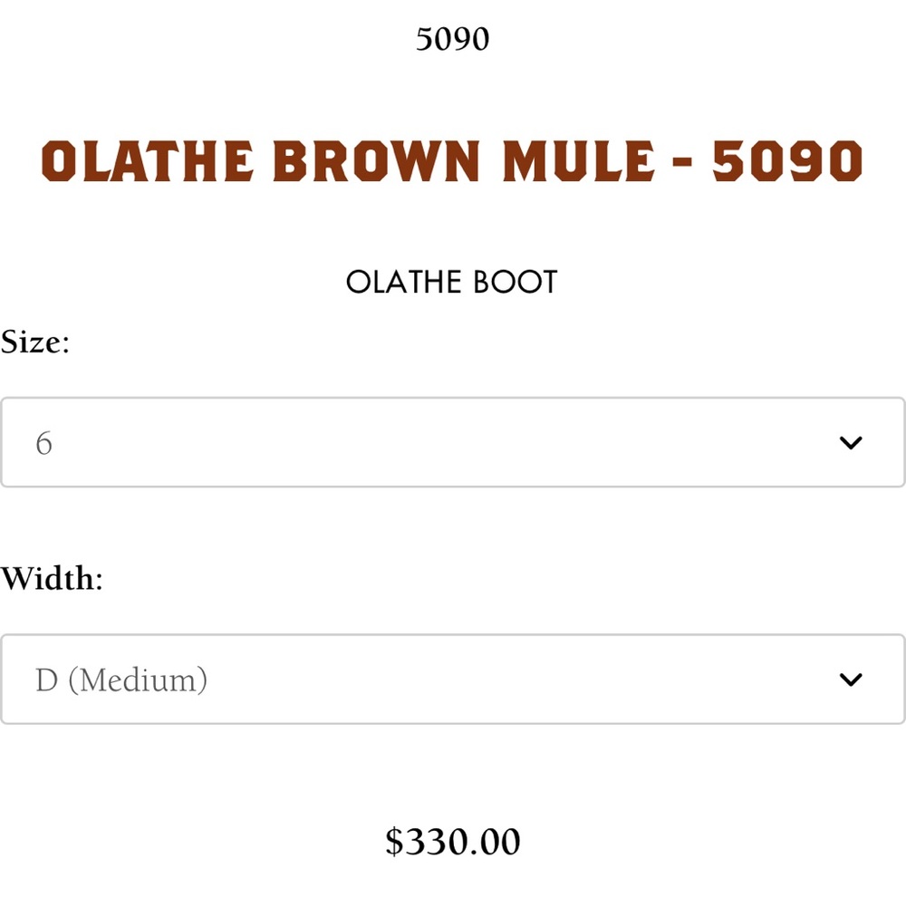 Olathe Leather Cowboy Boots with Vibram Biltrite Soles Made in the USA - Picture 10 of 11